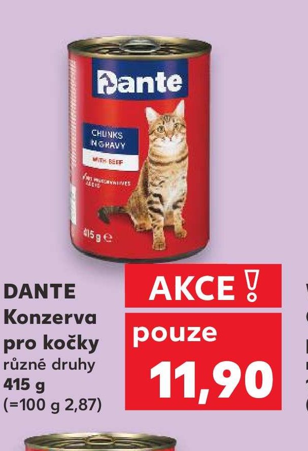 DANTE Konzerva pro kočky různé druhy 415 g