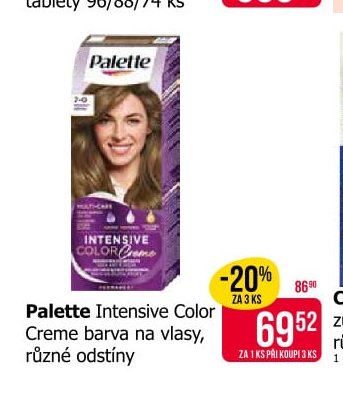 Palette Intensive Color Creme barva na vlasy, různé odstíny