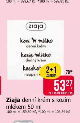 Ziaja denní krém s kozím mlékem 50 ml