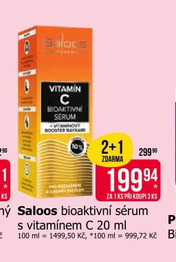 Saloos bioaktivní sérum s vitamínem C 20 ml