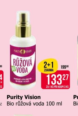 Purity Vision Bio růžová voda 100 ml