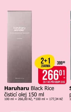Haruharu Black Rice čisticí olej 150 ml
