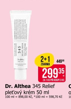 Dr. Althea 345 Relief pleťový krém 50 ml