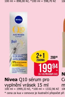 Nivea Q10 sérum pro vyplnění vrásek 15 ml