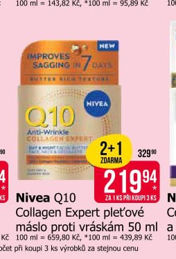 Nivea Q10 Collagen Expert pleťové máslo proti vráskám 50 ml - Teta drogerie akcniletaky.com
