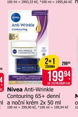 Nivea Anti-Wrinkle Contouring 65+ denní a noční krém 2x 50 ml