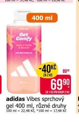 adidas Vibes sprchový gel 400 ml