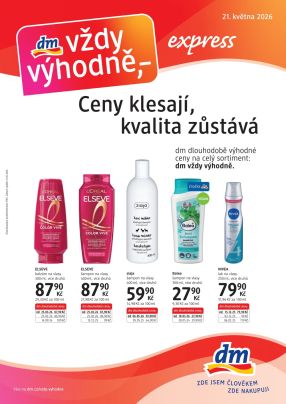 akční leták dm drogerie 21.5.2026-17.6.2026