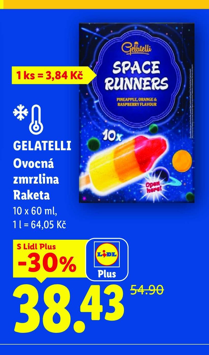 GELATELLI Ovocná zmrzlina Raketa