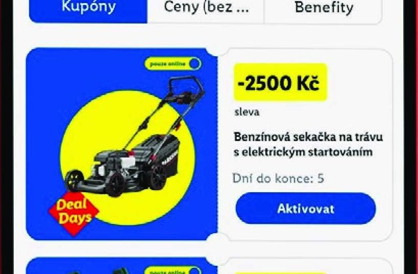 Benzínová sekačka na trávu s elektrickým startováním