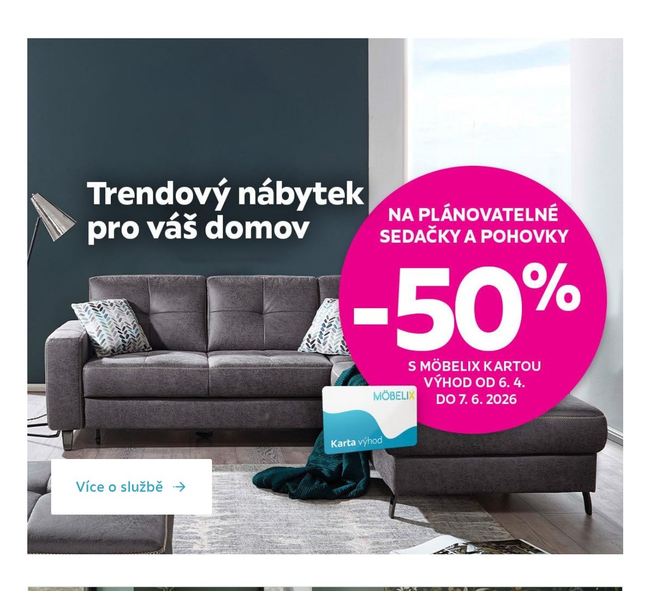 Plánovatelné sedačky a pohovky -50% - Möbelix akcniletaky.com