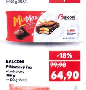 BALCONI Piškotový řez