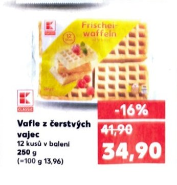 Vafle z čerstvých vajec