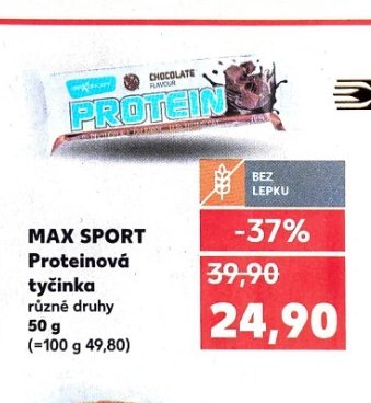 MAX SPORT Proteinová tyčinka