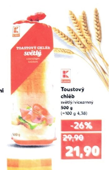 TOASTOVÝ CHLÉB