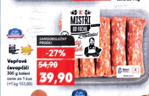 Vepřové čevapčiči