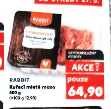 RABBIT Kuřecí mleté maso