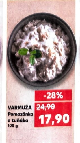 VARMUŽA Pomazánka z tuňáka