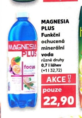 MAGNESIA PLUS Funkční ochucená minerální voda