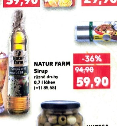 NATUR FARM Sirup