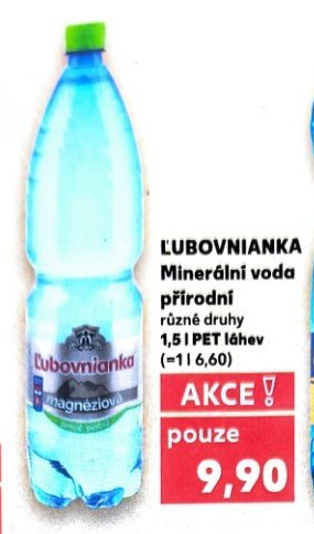 LUBOVNIAKA Minerální voda