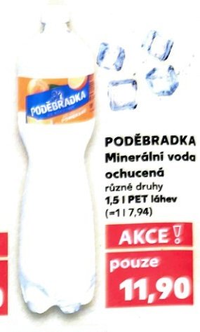 PODĚBRADKA Minerální voda ochucená