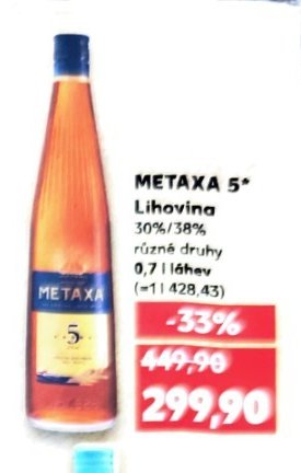 METAXA 5* Lihovina