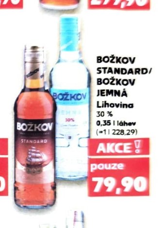 BOŽKOV STANDARD/BOŽKOV JEMNÁ Lihovina