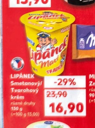 Lipánek Smetanový tvarohový krém