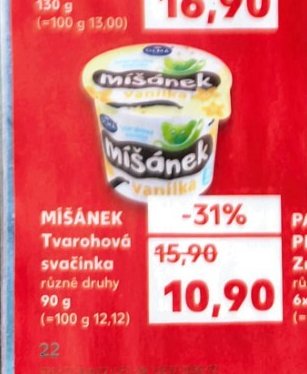 Míšánek tvarohová svačinka