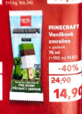Minecraft Vanilková zmrzlina