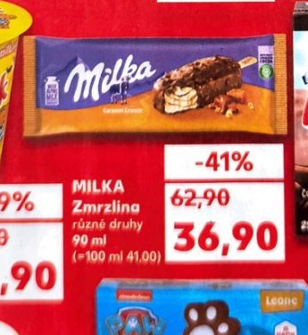 Milka zmrzlina