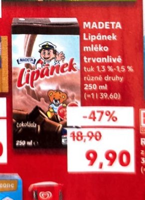Madeta Lipánek mléko trvanlivé