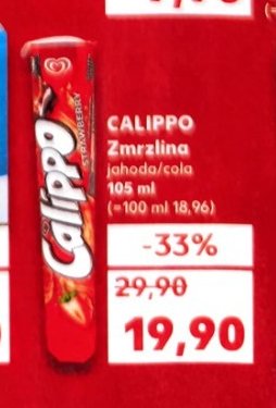 Calippo zmrzlina
