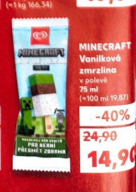 Minecraft vanilková zmrzlina