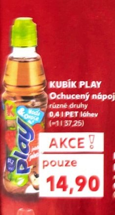 KUBÍK PLAY Ochucený nápoj
