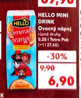 HELLO MINI DRINK Ovocný nápoj