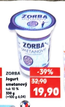 ZORBA Jogurt smetanový