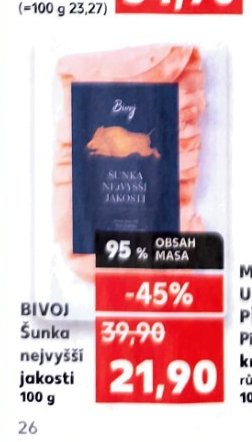 BIVOJ Šunka nejvyšší jakosti