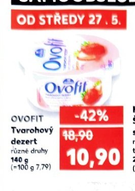 OVOFIT Tvarohový dezert