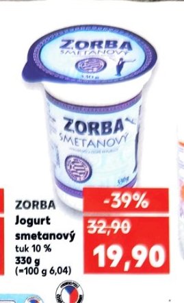 ZORBA Jogurt smetanový
