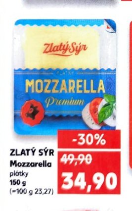 ZLATÝ SÝR Mozzarella