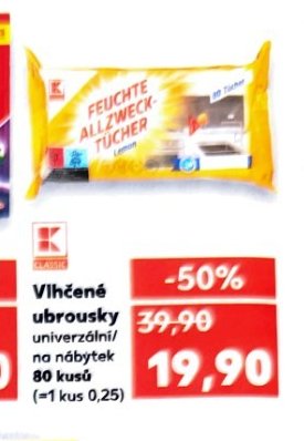 Vlhčené ubrousky