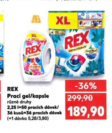 Rex prací gel/kapsle