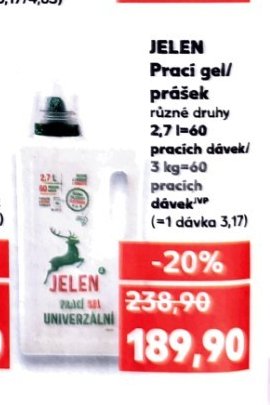 Jelen prací gel/prášek