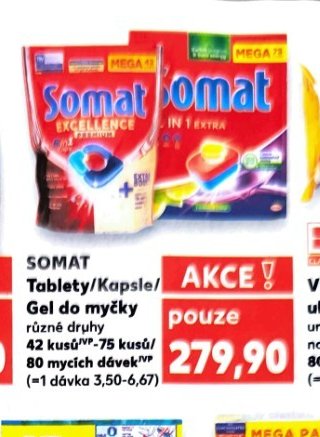 Somat Tablety/Kapsle/Gel na myčky