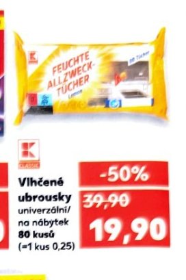 Vlhčené ubrousky