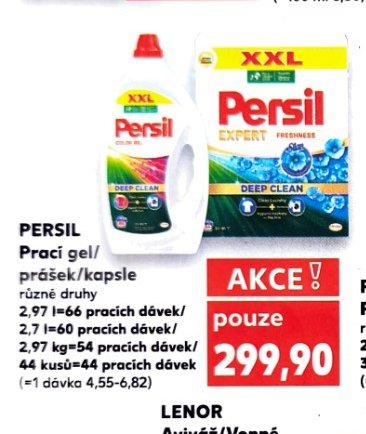 Persil prací gel/prášek/kapsle