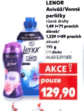 Lenor Aviváž/Vonné perličky
