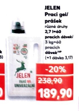 Jelen Prací gel/prášek